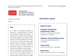 Newsletter apeea n°7 - capture d'ecran